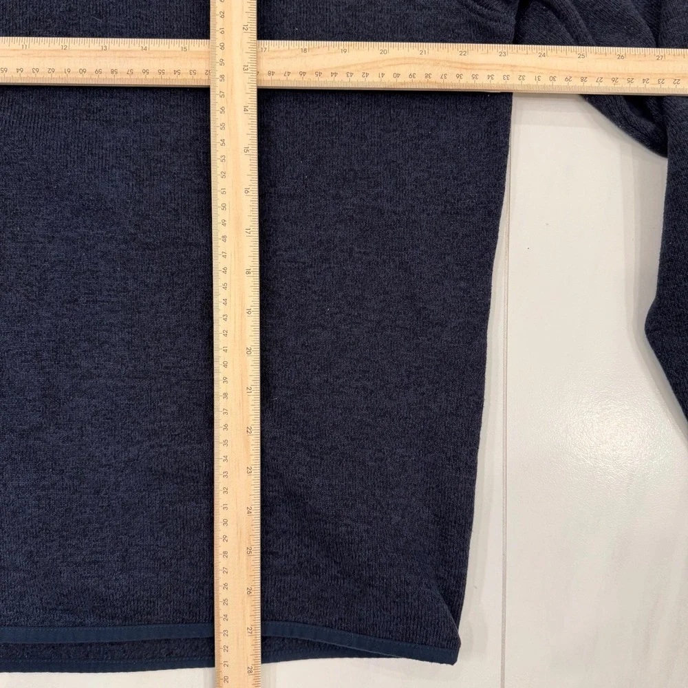 J Crew Authentic Fleece Quarter Zip Pullover Men's Size L Dark Heather Gray‎